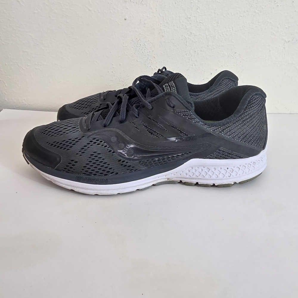 Saucony Ride 10 S20373-7 EVERUN Men's 9 Running Shoes Gunmetal Grey Trainer